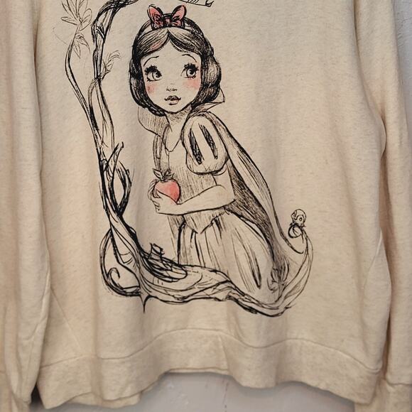 Disney Art of Snow-White 100% Cotton Graphic Pullover Sweatshirt EUC Size 2XL - Picture 6 of 11